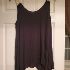 Black tank with lace